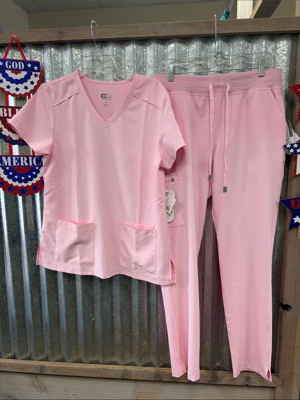 Koi Cureology Set-Top M/Pant M-Pretty Pink **see notes